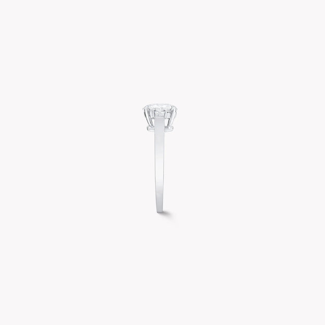 Promise Oval Diamond Engagement Ring